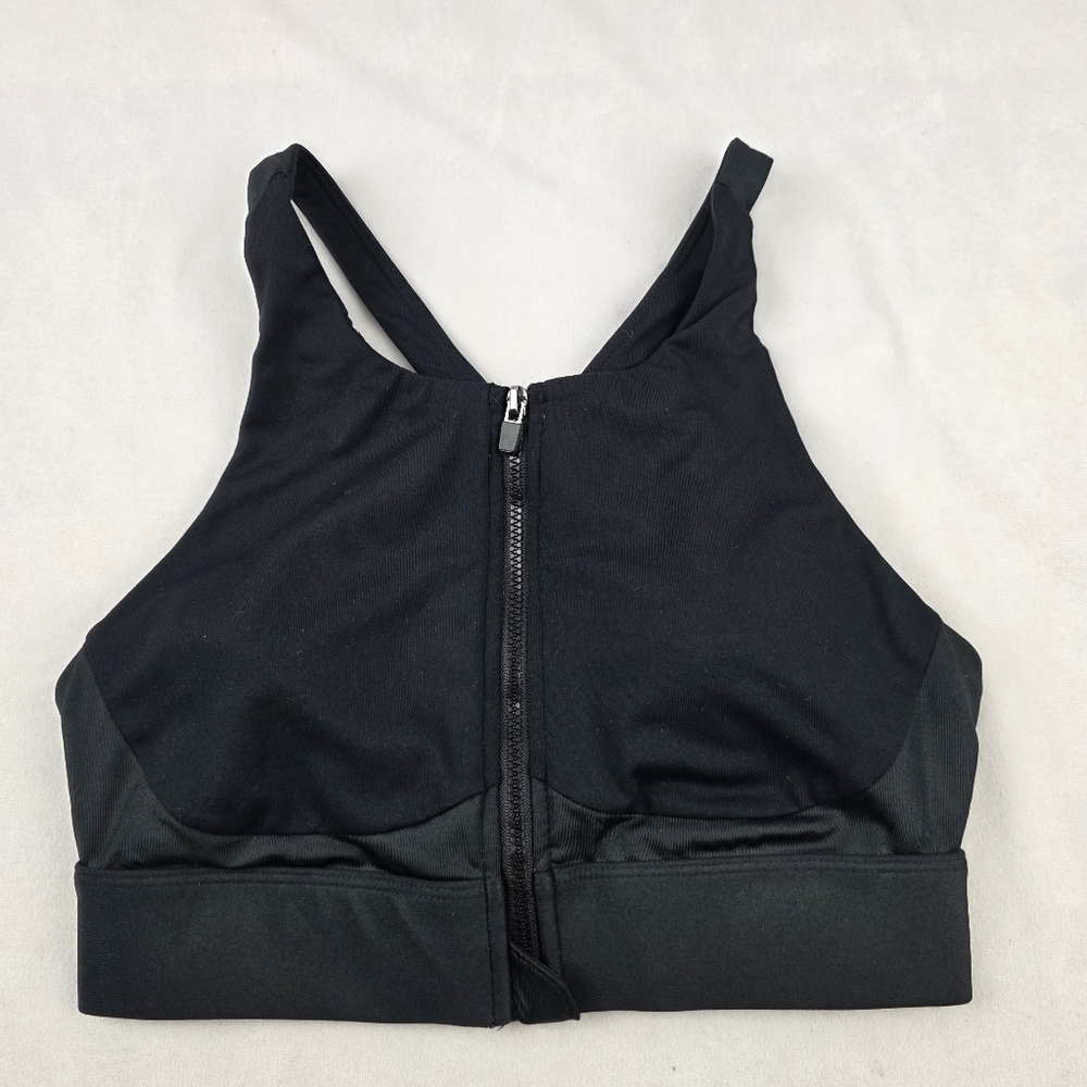 Fabletics No-Bounce Sports Bra Zip-Up In Black Size Small BS86 - Picture 4 of 6